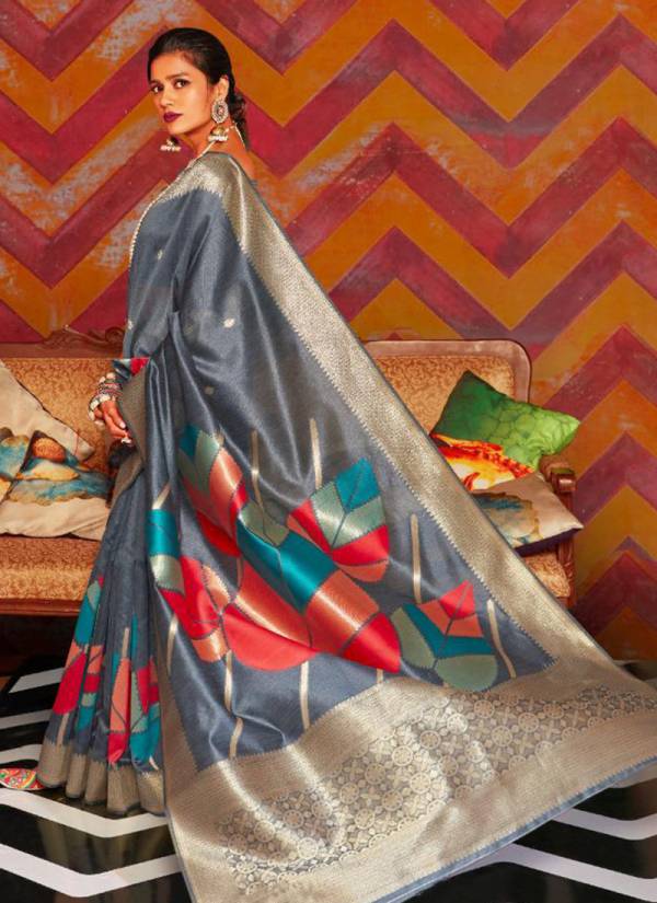 Kandira Exclusive Handloom Silk Weaving Sarees Collection 116001-116006